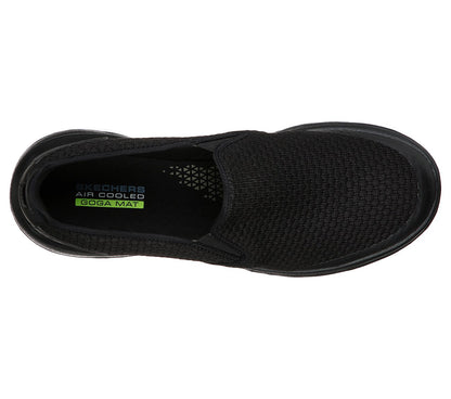 Skechers Mens GOwalk 5 Apprize Black Slip On Trainers 55510