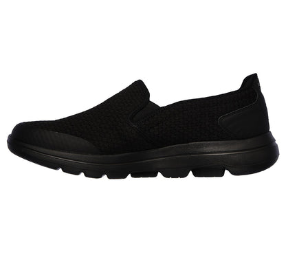 Skechers Mens GOwalk 5 Apprize Black Slip On Trainers 55510
