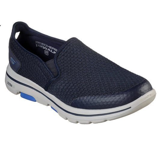 Skechers Mens GOwalk 5 Apprize Navy Blue Slip On Trainers 55510
