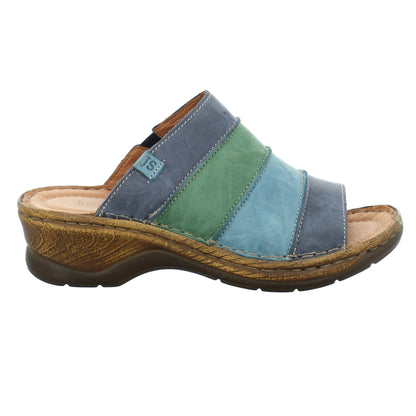 Josef Seibel Ladies Catalonia 64 Blue Mule Shoes 56530 95 507