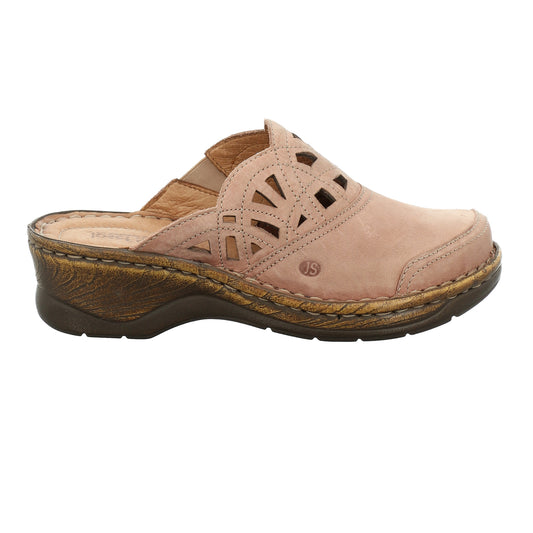 Josef Seibel Ladies Catalonia 41 Wood Effect Clog Shoes 56541 95 040