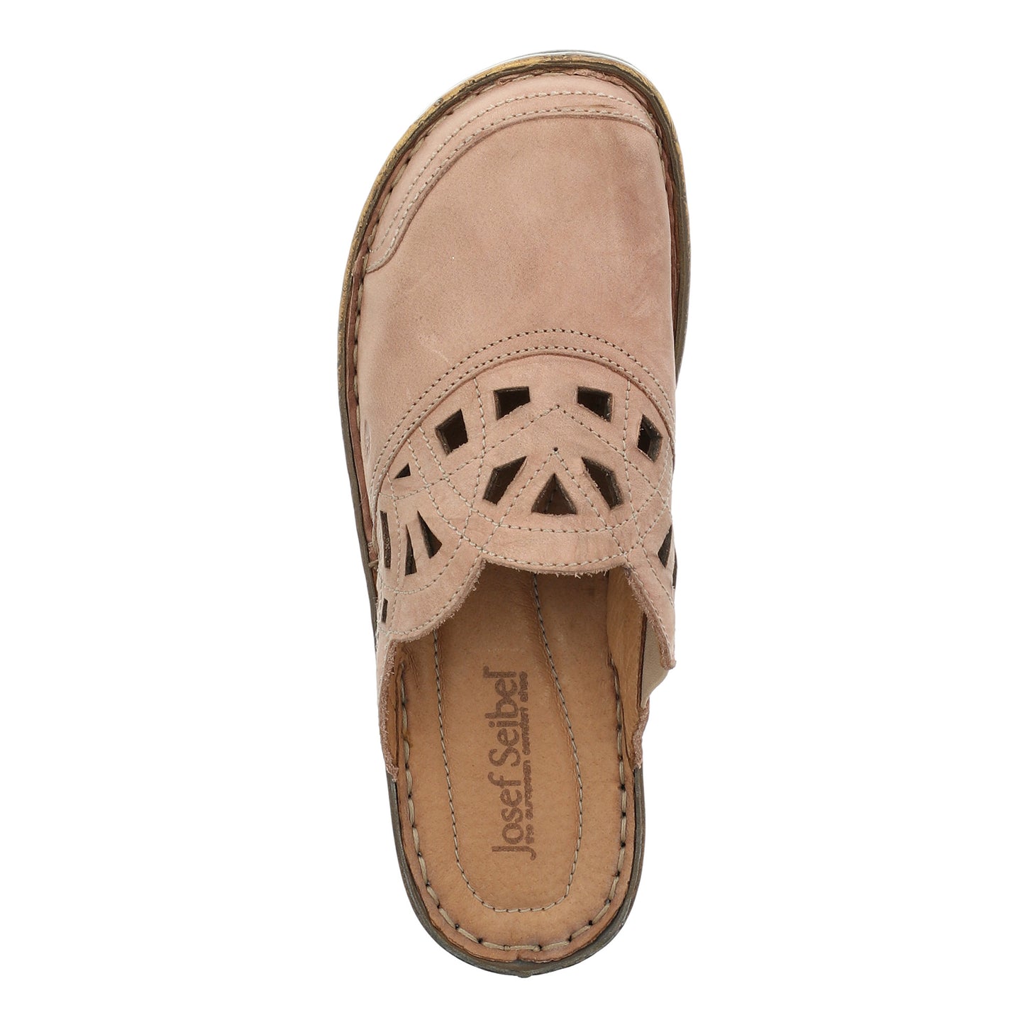 Josef Seibel Ladies Catalonia 41 Wood Effect Clog Shoes 56541 95 040