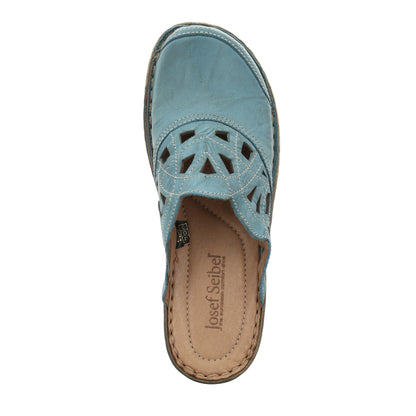 Josef Seibel Ladies Catalonia 41 Ladies Blue Clog Shoes 56541 95 515