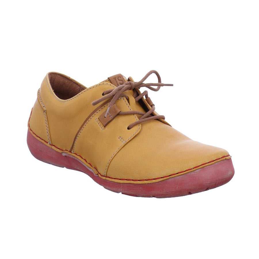 Josef Seibel Ladies Fergey 91 Yellow Leather Shoes 59691-192-851