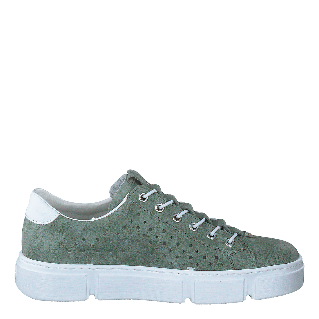Rieker N5953-52 Ladies Green Trainer