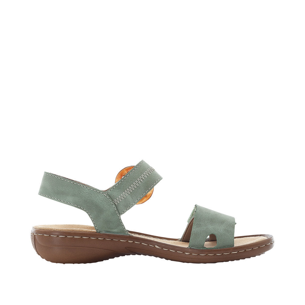 Rieker 608Z3-52 Green Ladies Sandal