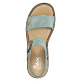 Rieker 608Z3-52 Green Ladies Sandal