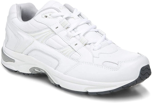 Vionic Ladies 23 Walker White Leather Trainer