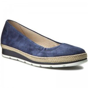 Gabor Ladies Navy Blue Jute Espadrilles 62.400.66