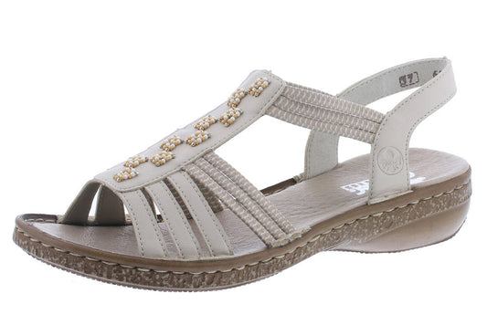 Rieker 62855-60  Biege Ladies Sandal