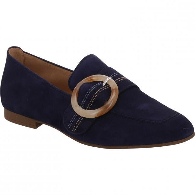 Gabor Ladies Viola Blue Slip-On Loafers 64.212.16