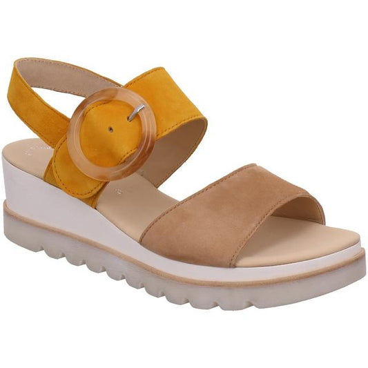 Gabor Ladies Yeo Caramel & Mango Sandals 64.645.13 Yeo