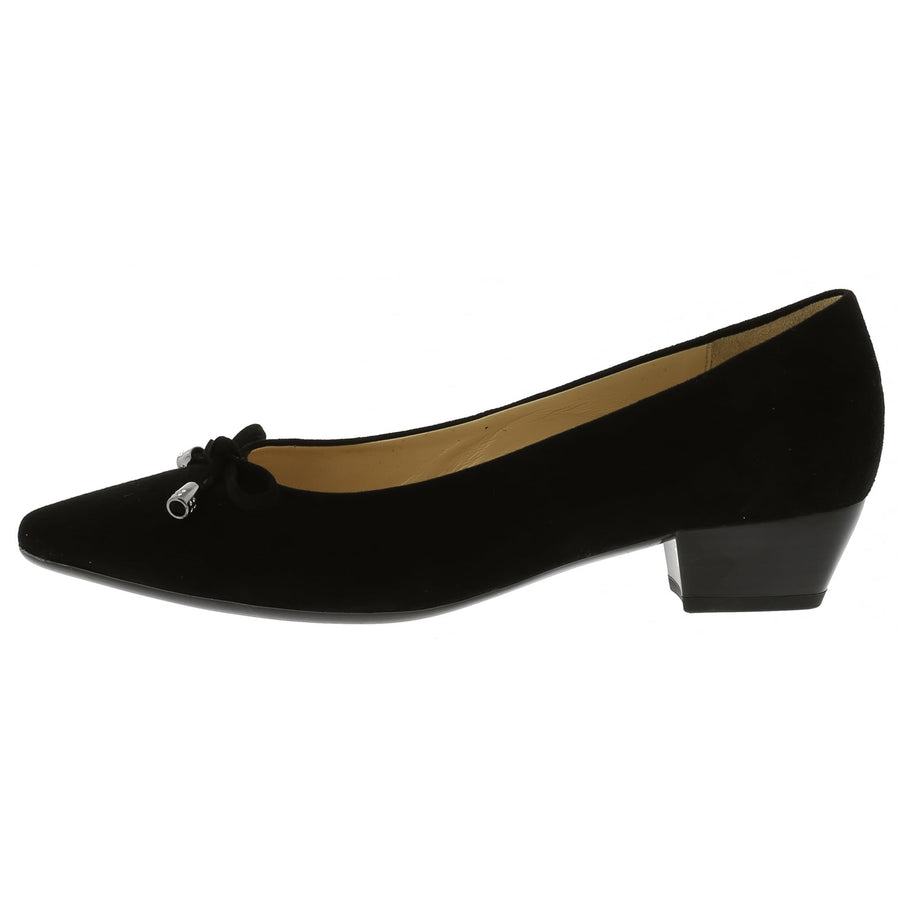Gabor Ladies Black Court Shoes 65.137.17
