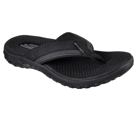 Skechers Men Reggae Cobano Black Sandals 65460