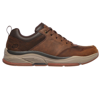 Skechers Mens Benago - Treno Dark Brown Trainers 66204