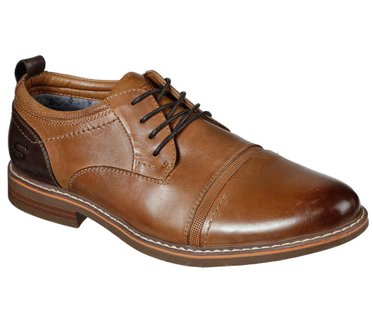 Skechers Mens Bregman Selone Brown Shoes 66402