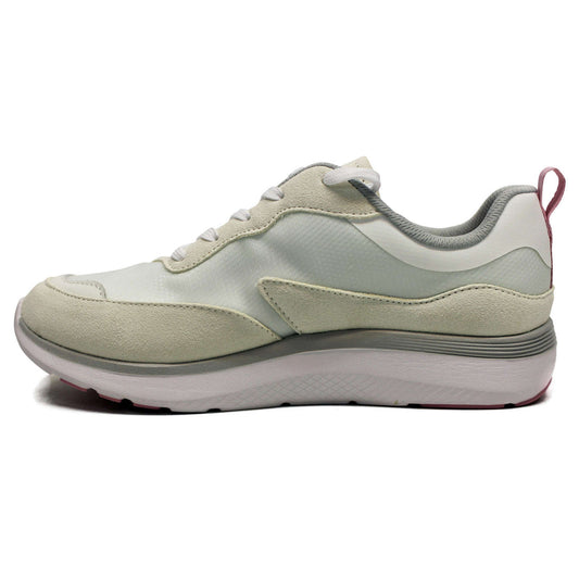 Vionic Ladies H9336M2101 White Mesh Suede Trainer