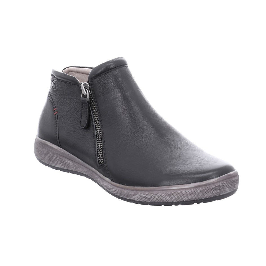 Josef Seibel Ladies Caren 09 Black Leather Ankle Boots  67709 133 100