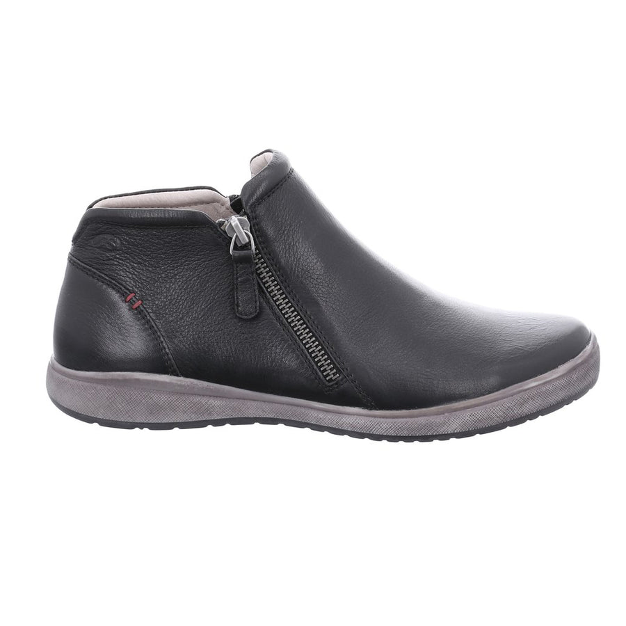 Josef Seibel Ladies Caren 09 Black Leather Ankle Boots  67709 133 100
