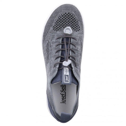 Josef Seibel Ladies Sina 65 Blue Jeans Knitted Trainer Shoes 68865-325-540