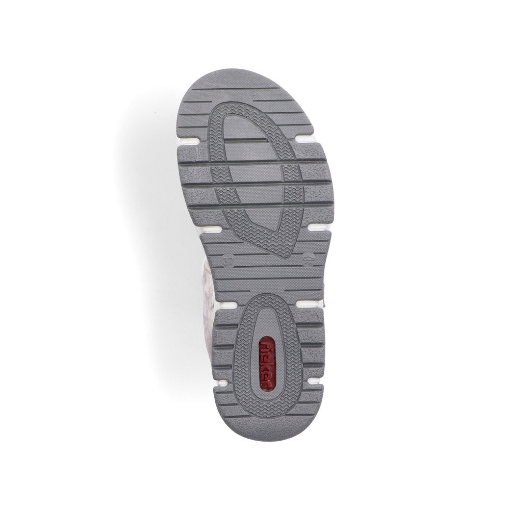 Rieker 69066-60 Ladies Beige/Silver Walking Sandal