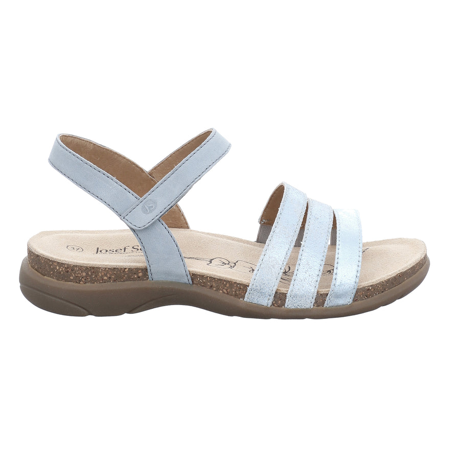 Josef Seibel Ladies Riley 01 Blue Strappy Sandals 69701 982 520