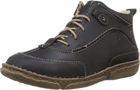 Josef Seibel Ladies Neele 52 Black Leather Ankle Boots 85152 162 100