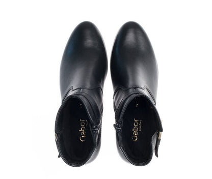 GABOR HEELED ANKLE BOOT BLACK 72.863.57