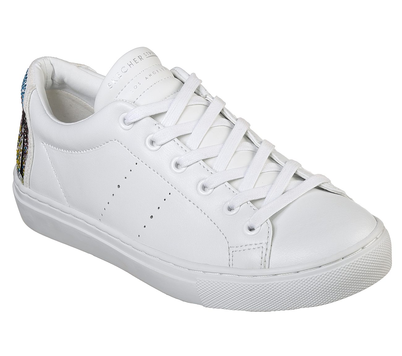 Skechers Ladies Side Street Sunset Walks White Trainers 73545