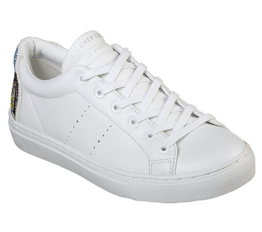 Skechers Ladies Side Street Sunset Walks White Trainers 73545