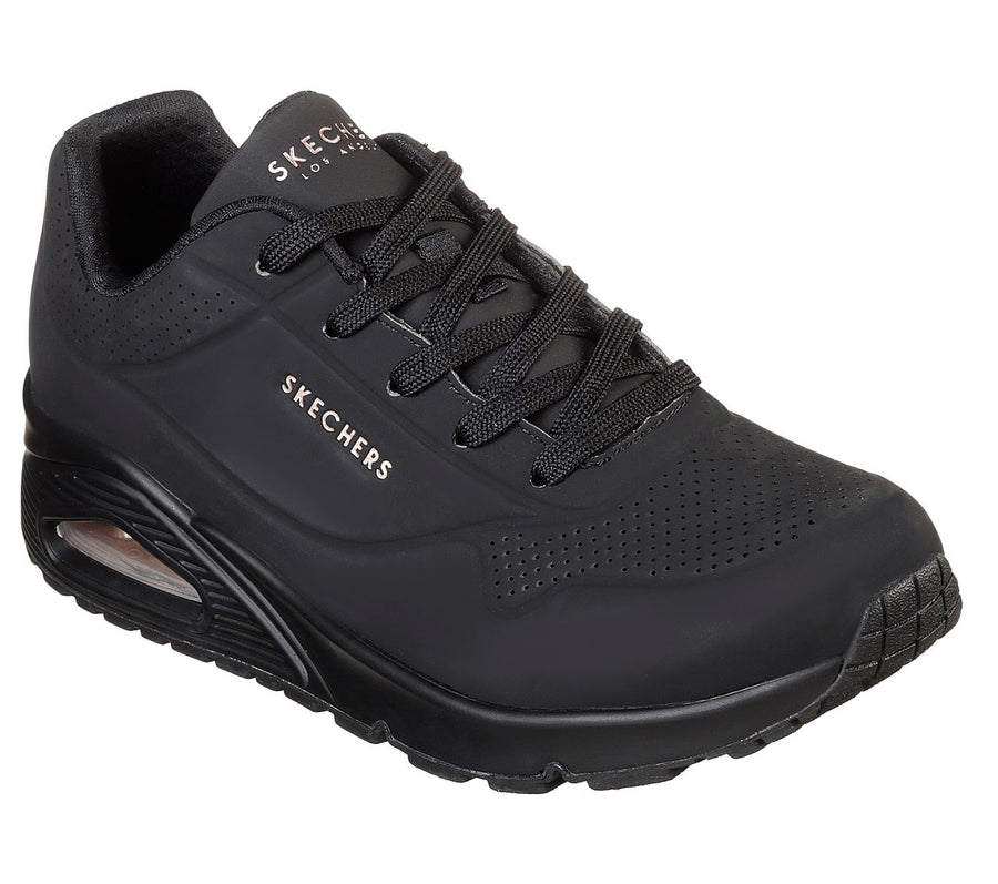 Skechers 73690 Street Uno Stand on Air Black Trainers