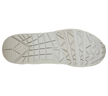 Skechers Ladies 73690 OFWT Street Uno Stand on Air Off White Trainers
