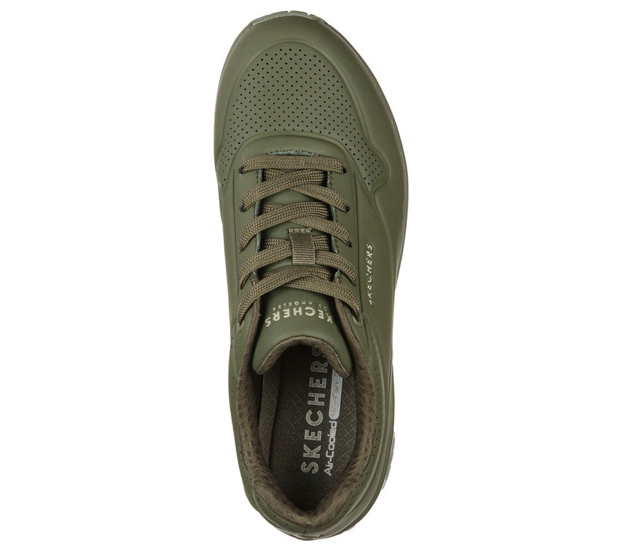 Skechers 73690 Street Uno Stand on Air Olive Trainers