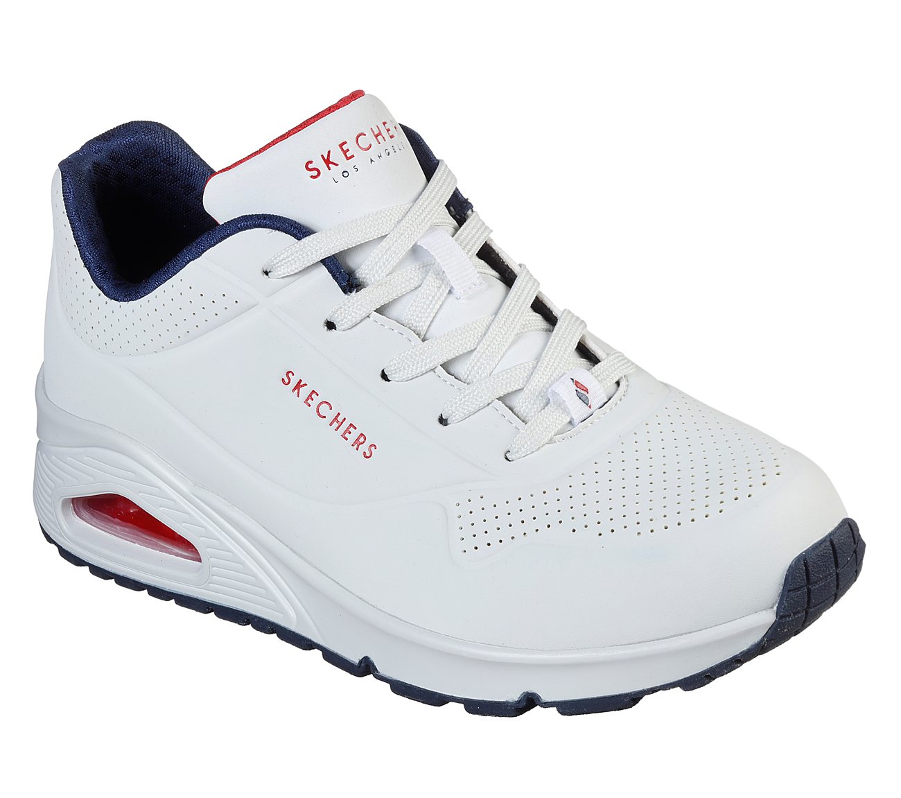 Skechers Ladies Street Uno Stand on Air White Trainers 73690