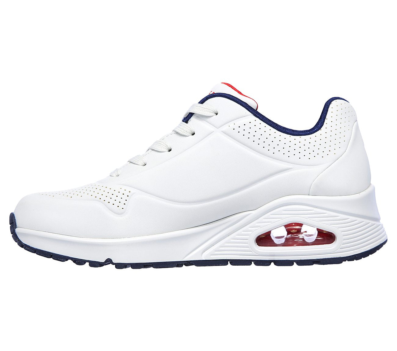 Skechers Ladies Street Uno Stand on Air White Trainers 73690
