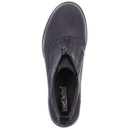 Josef Seibel Ladies Sanja 07 Ladies Black Leather Shoes 76507 720 100