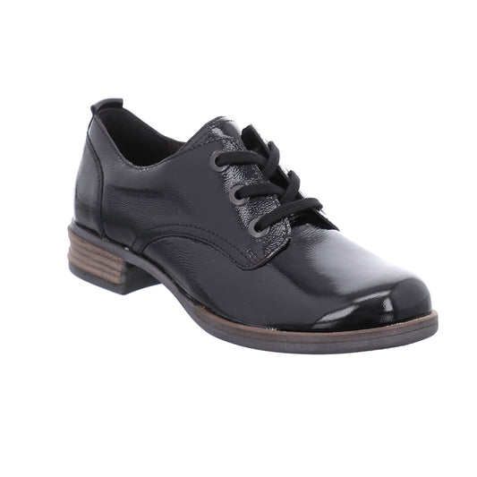 Josef Seibel Ladies Sanja 08 Ladies Black Patent Shoes 76508 65 100