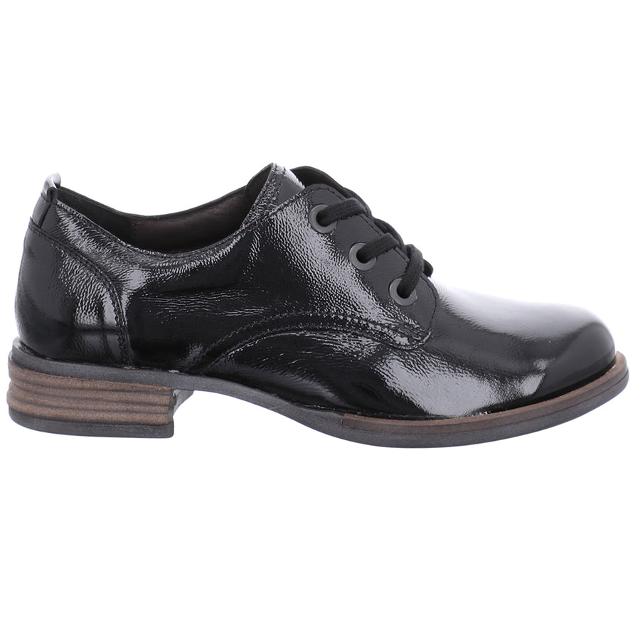 Josef Seibel Ladies Sanja 08 Ladies Black Patent Shoes 76508 65 100