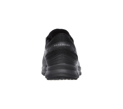 Skechers Ladies Relaxed Fit Eldred SR Black Trainer Shoes 76551EC