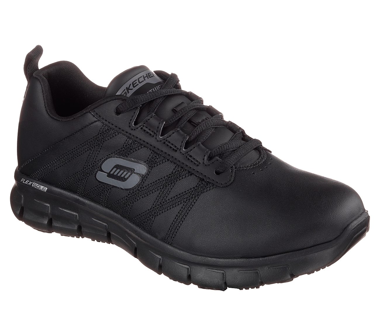 Skechers Ladies Sure Track Erath Black Trainers 76576EC