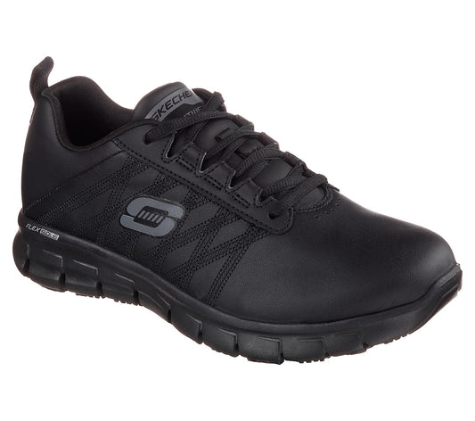 Skechers Ladies Sure Track Erath Black Trainers 76576EC