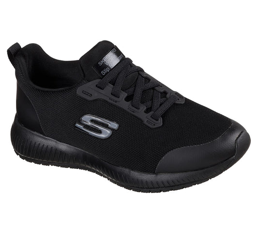 Skechers Ladies Work Squad SR Black Trainers 77222EC