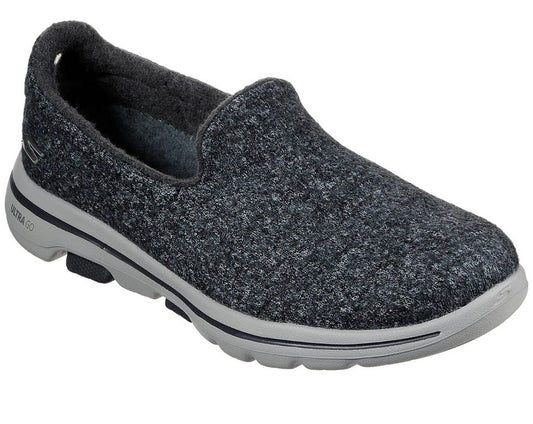 Skechers Ladies GOwalk 5 Overland Grey Slip On Trainers 78914