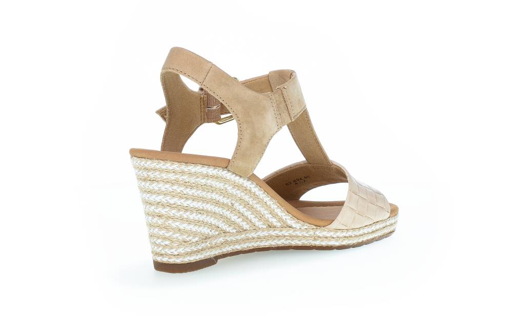 Gabor 82.824.95 Ladies Wedge Sandal Natur (Jute)