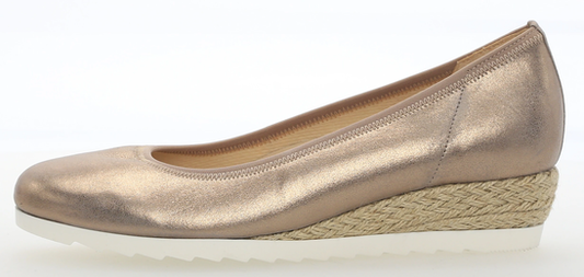Gabor Ladies Epworth Rose Gold Wedged Heels 82.641.62