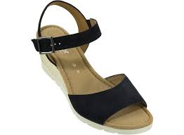 Gabor Ladies Blue Wedged Sandals 82.842.46