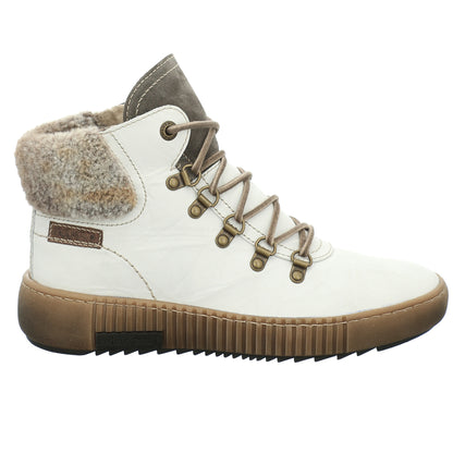 Josef Seibel Ladies Maren 17 White Ankle Boots 84617 Pl88 001