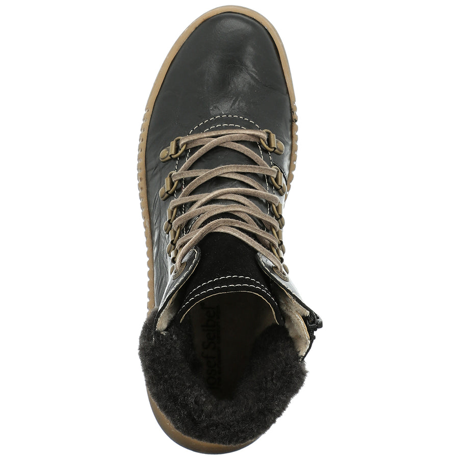 Josef Seibel Ladies Maren 17 Black Ankle Boots 84617 Pl88 102