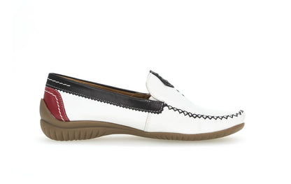 Gabor California Ladies White/Multi Mocasins 86.090.69
