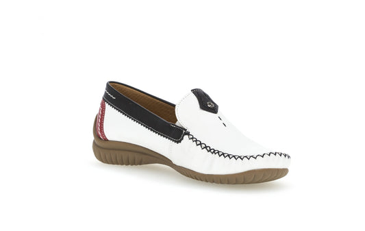 Gabor California Ladies White/Multi Mocasins 86.090.69